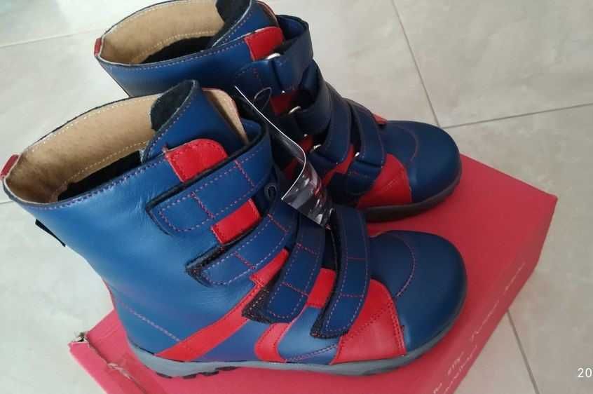 NOWE buty zimowe kozaki skórzane Aurelka r. 31