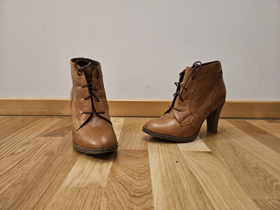 Botki damskie brązowe 39 ccc