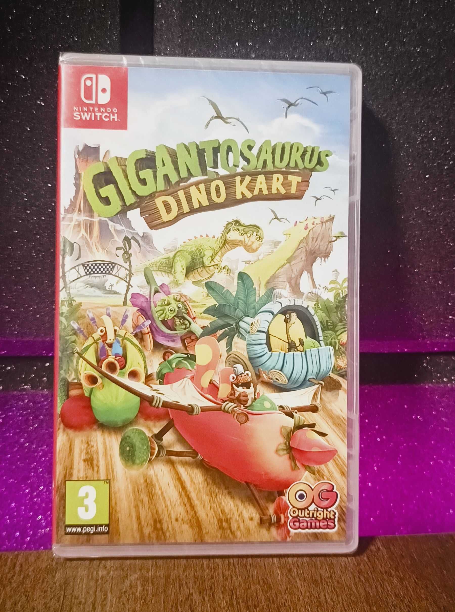 Gigantozaur: Dino Kart Nintendo Switch - wyścigi dla dzieci PL DUB