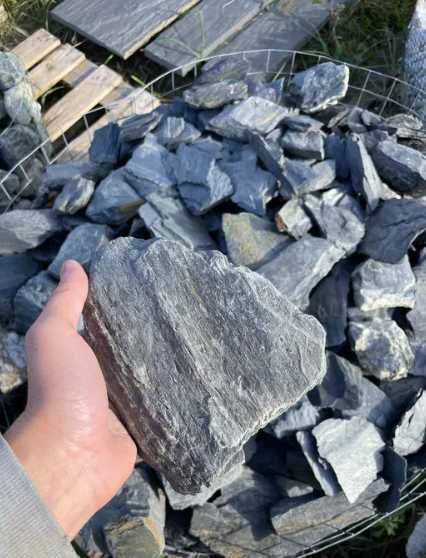 ŁUPEK FILITOWY - Czarny Kamień Akwarium Terrarium Ogrodu Skałka Filit