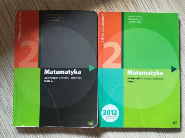 Zbiór zadań i podręcznik do matematyki klasa druga licea i technika