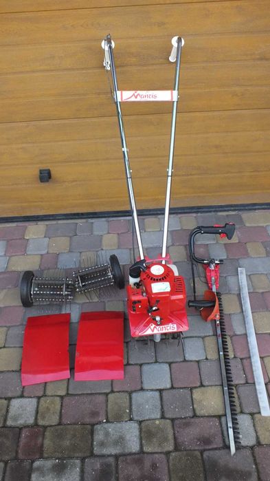 Robot ogrodowy, Glebogryzarka, wertykulator spalinowy Mantis - nożyce