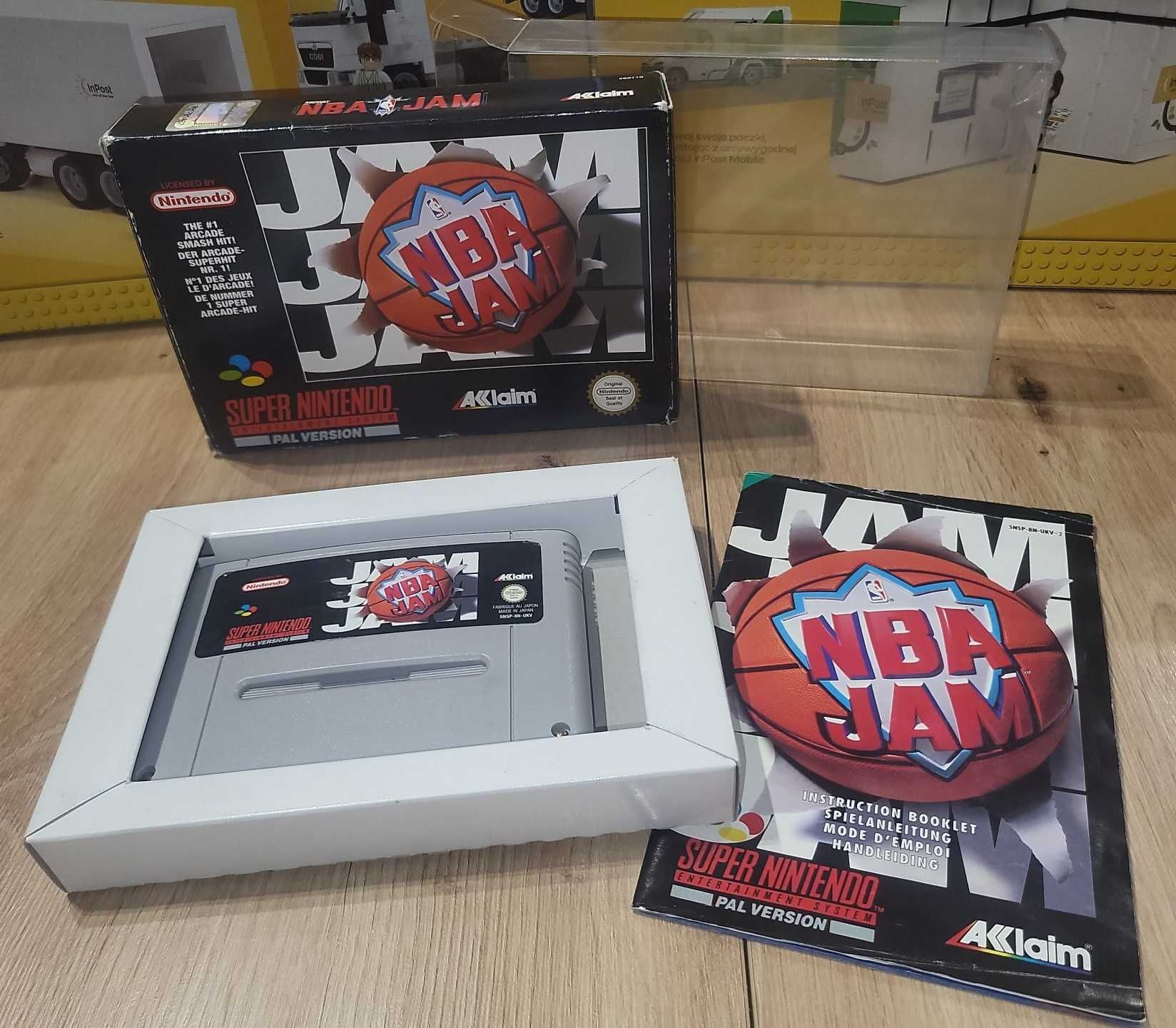 Gra NBA Jam - NINTENDO SNES - BDB- stan CIB Komplet +Protektor