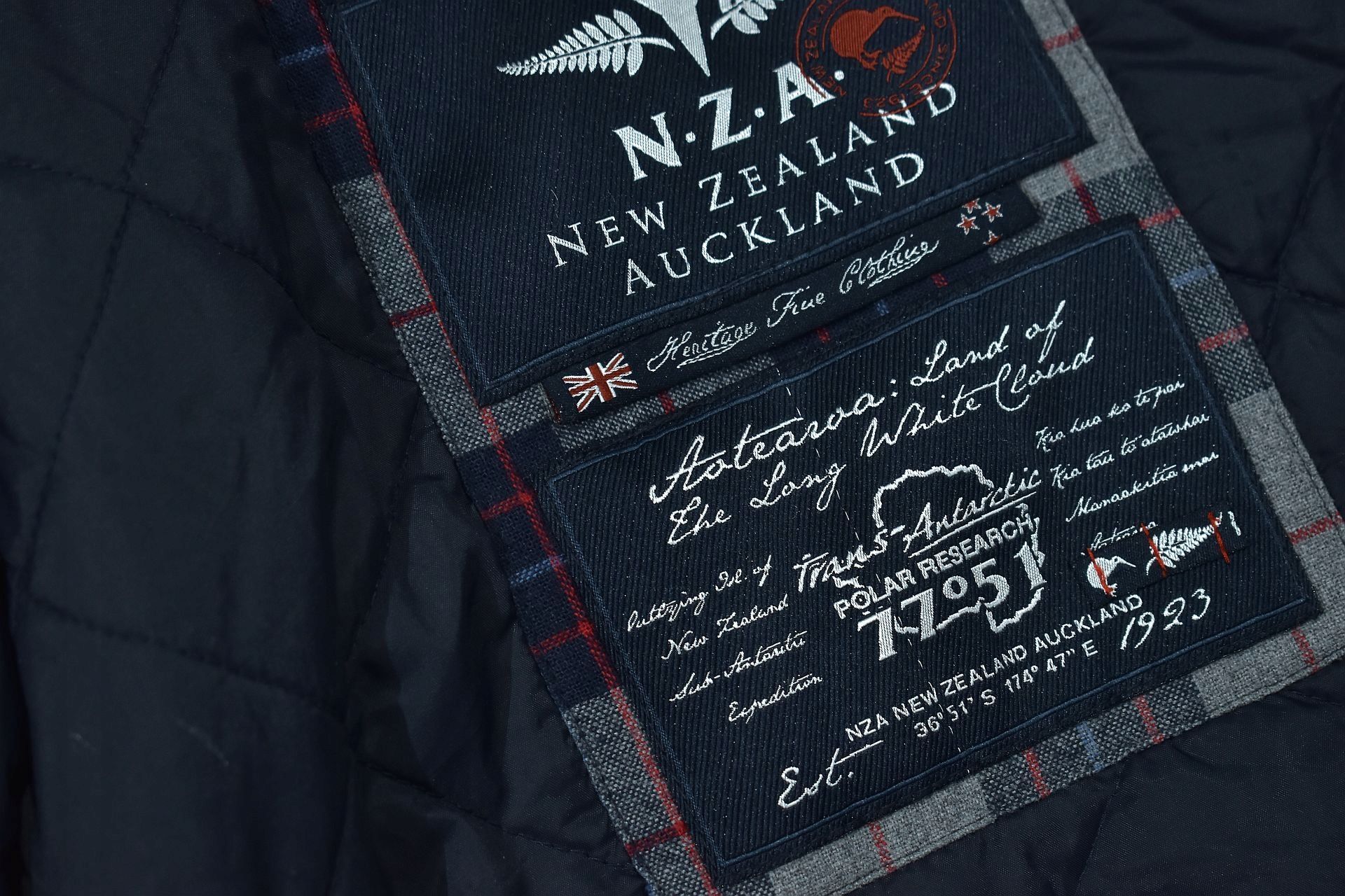 New Zealand Auckland Ocieplana Przejściowa Kurtka Męska Wax Cotton M