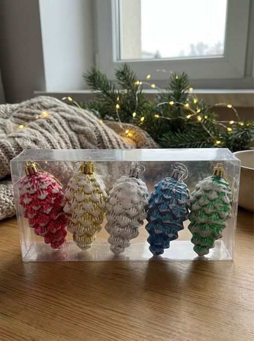 Bombki prl bombki na choinke ozdoba dekoracja świąteczna prl glamour