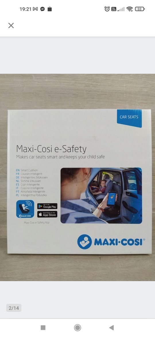 Maxi-Cosi e-Safety Poduszka z czujnikiem do fotelika

Nowa, powystawow