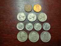 Обиходные и памятные монеты США и Канады.