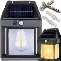 Lampa ścienna solarna Kinkiet LED czujnik ruchu zmierzchu 600lm solar