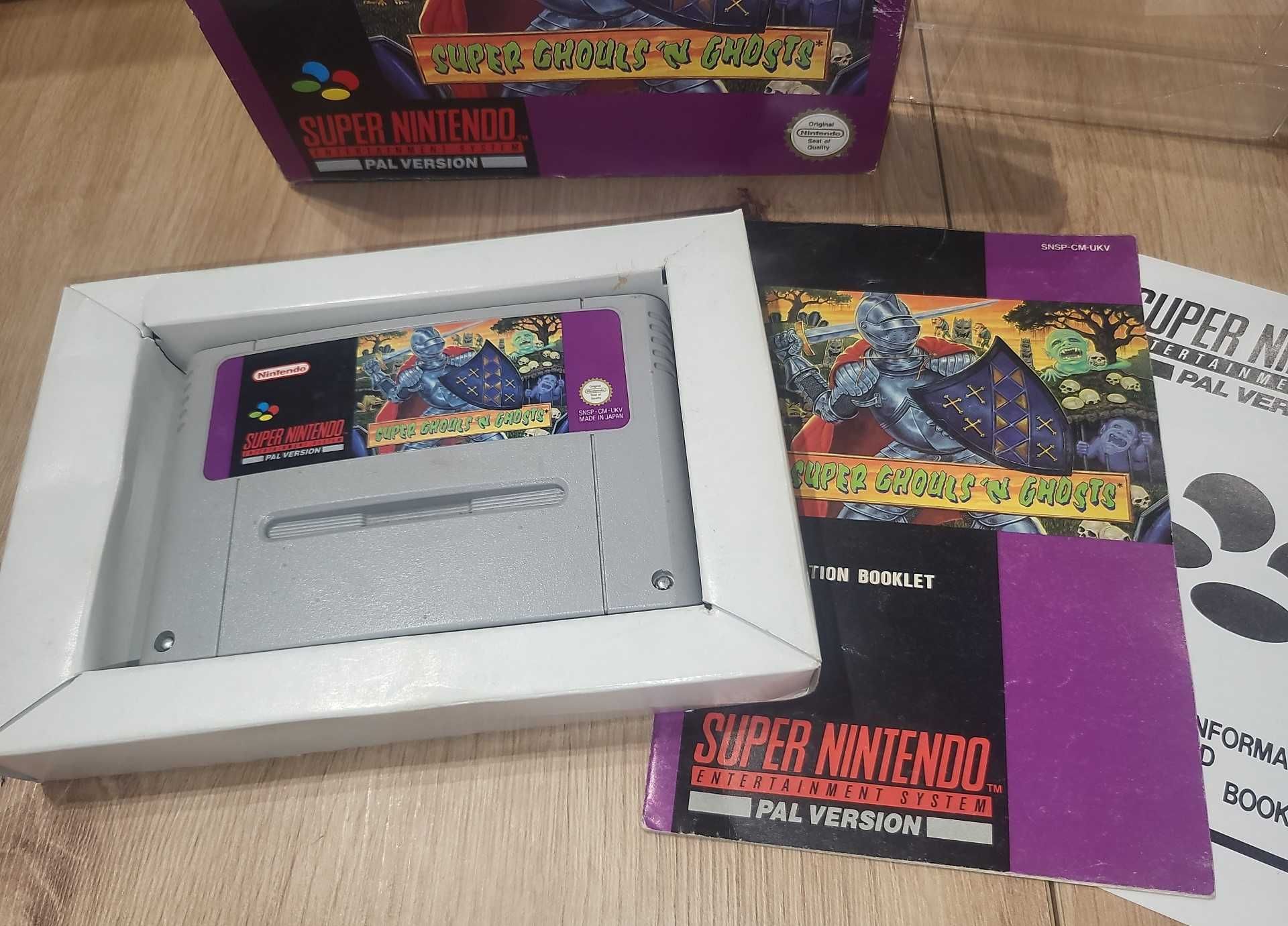Gra Super Ghouls n Ghosts NINTENDO SNES - DB- stan Komplet +Protektor