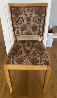 Krzesło drewniane stare PRL