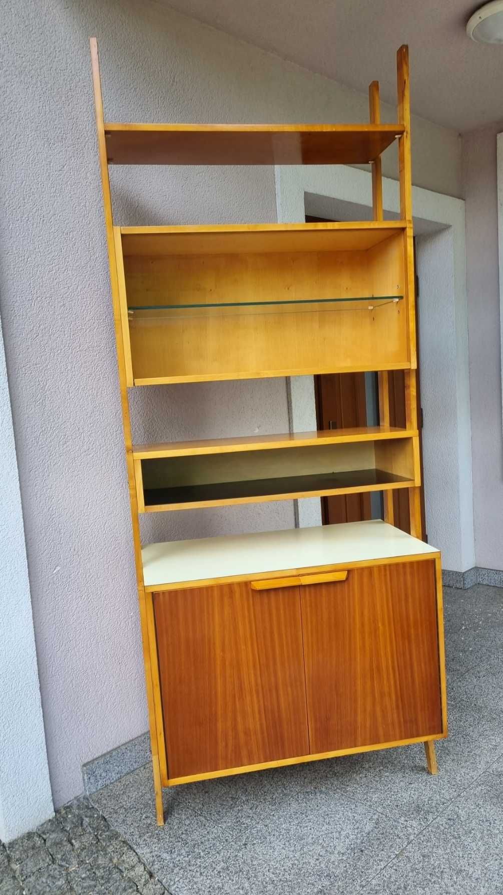 Regał Kredens Highboard Design PRL lata 60 Czechosłowacja