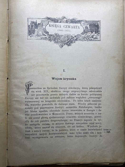 Historya XIX stulecia z ilustracyami tom II i tom III 1901r.