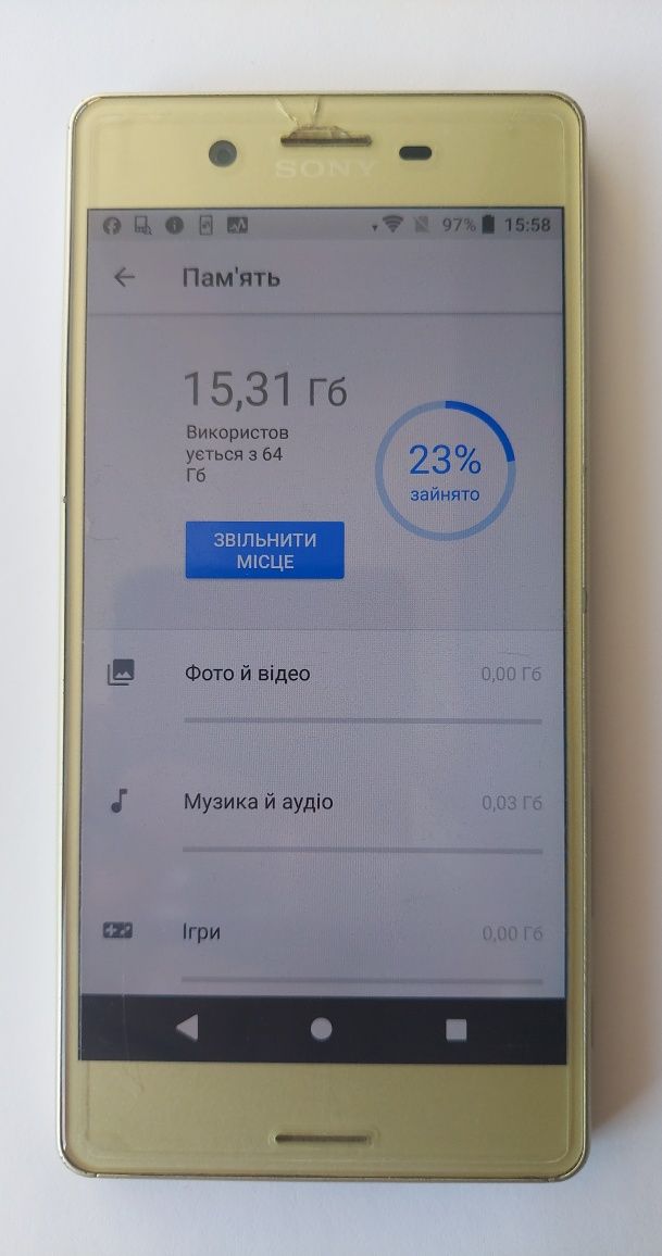 Смартфон Sony Xperia X F5122 для ігр дитині або батькам  для інтернету