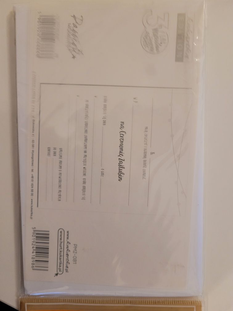 Kartka Zaproszenie na ślub