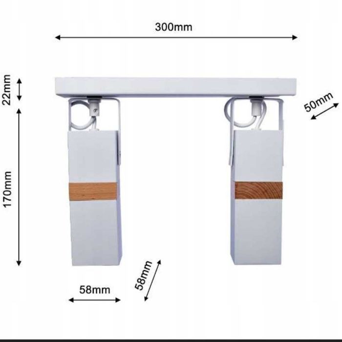 Lampa sufitowa Vidar MLP5406 Milagro skandynawska kinkiet ścienny