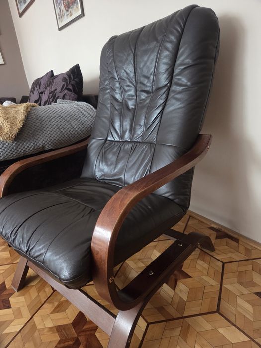 Komplet wypoczynkowy fotele +.kanapa skóra