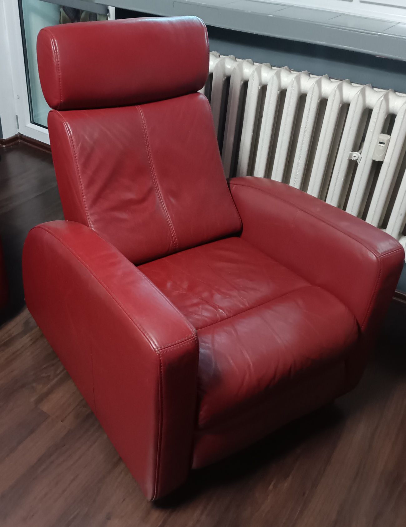 Zestaw wypoczynkowy z funkcja relax, skóra