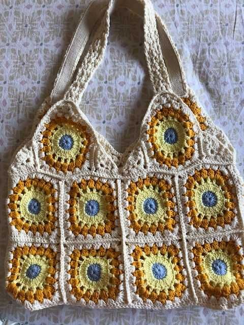 saco de ombro em crochet