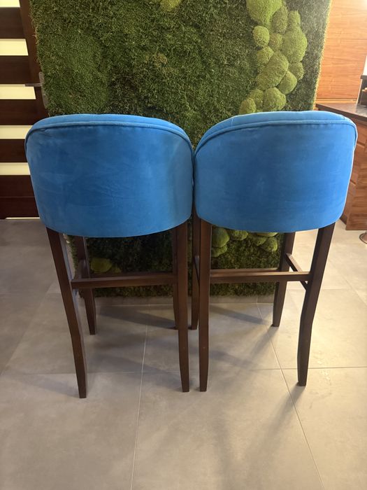 Sprzedam 2 krzesła fotele hokery barowe glamour