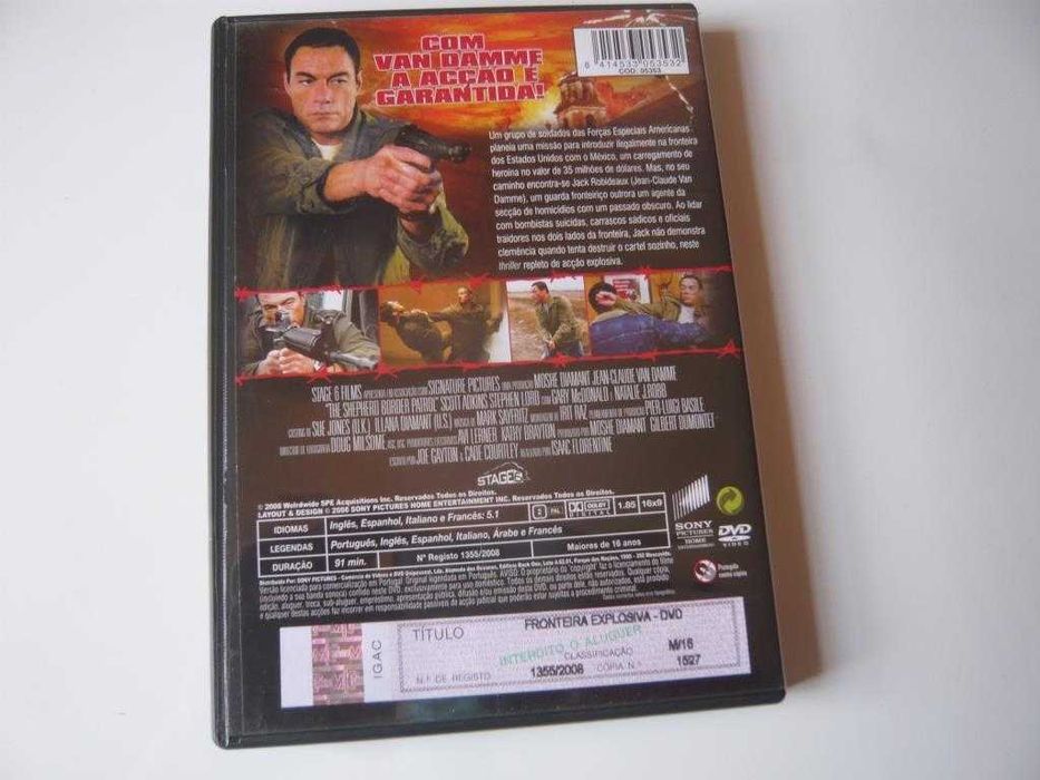 Filme DVD "Fronteira explosiva"- Van Damme