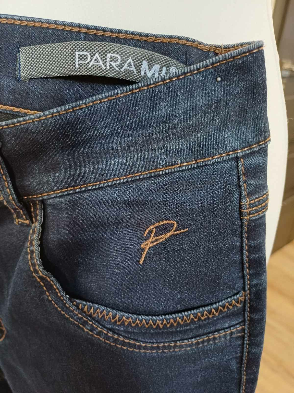 Spodnie damskie granatowy jeans Para Mi rozm L.