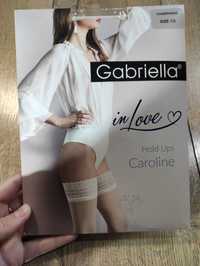 Pończochy samonośne Gabriella Caroline 1/2 champagne, ecru, ivory