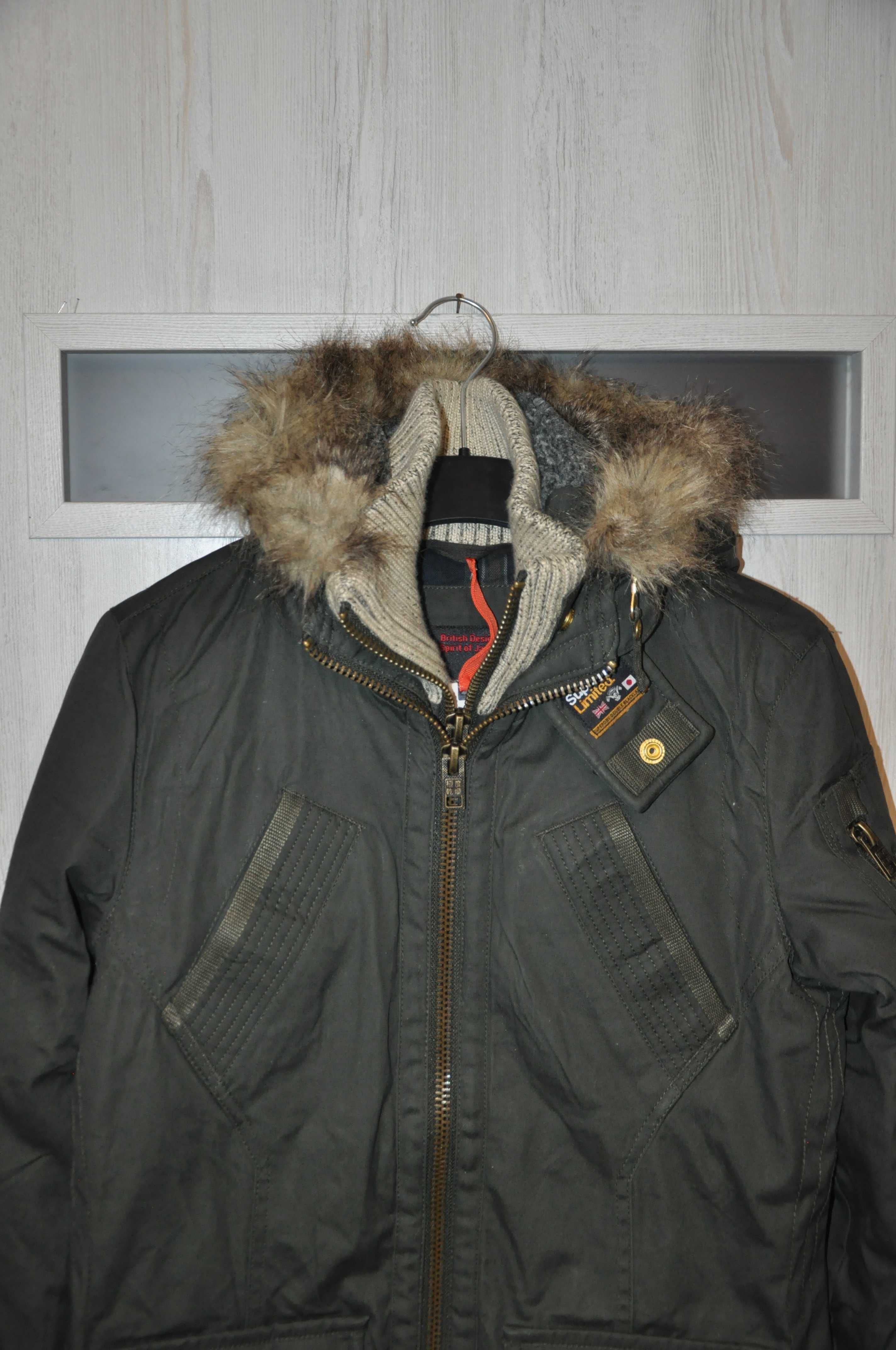 Kurtka damska zielona parka Superdry r. S