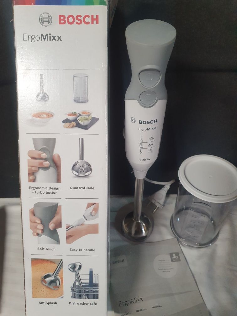 Blender ręczny Bosch ErgoMixx 600 W biały