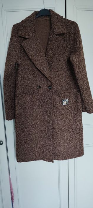 Plaszcz damski brazowy