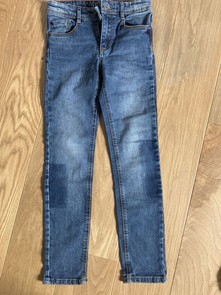 Jeansy chłopięce skinny r.140