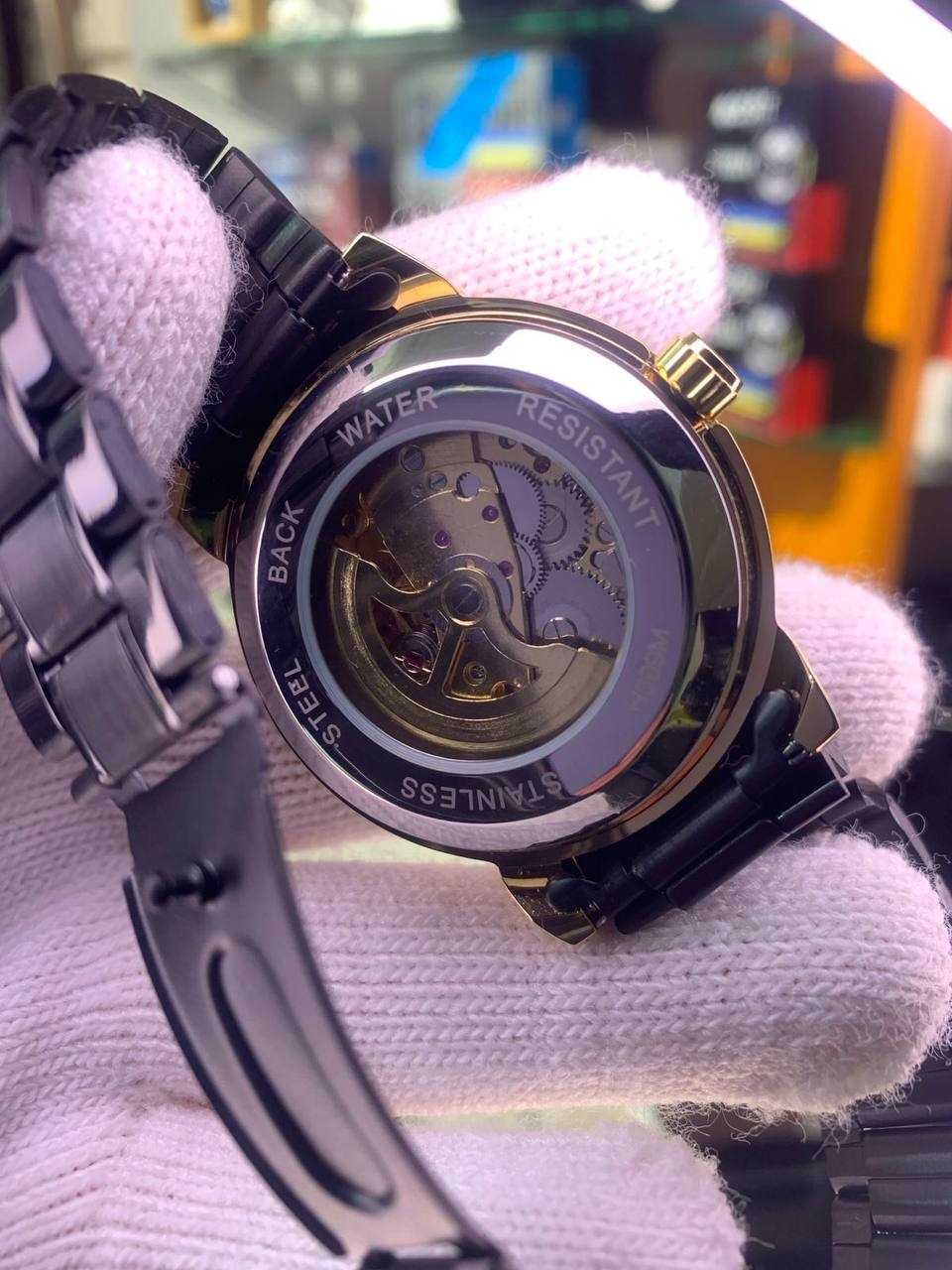 Механічний наручний годинник Patriot (металевий, коробка, гарантія)