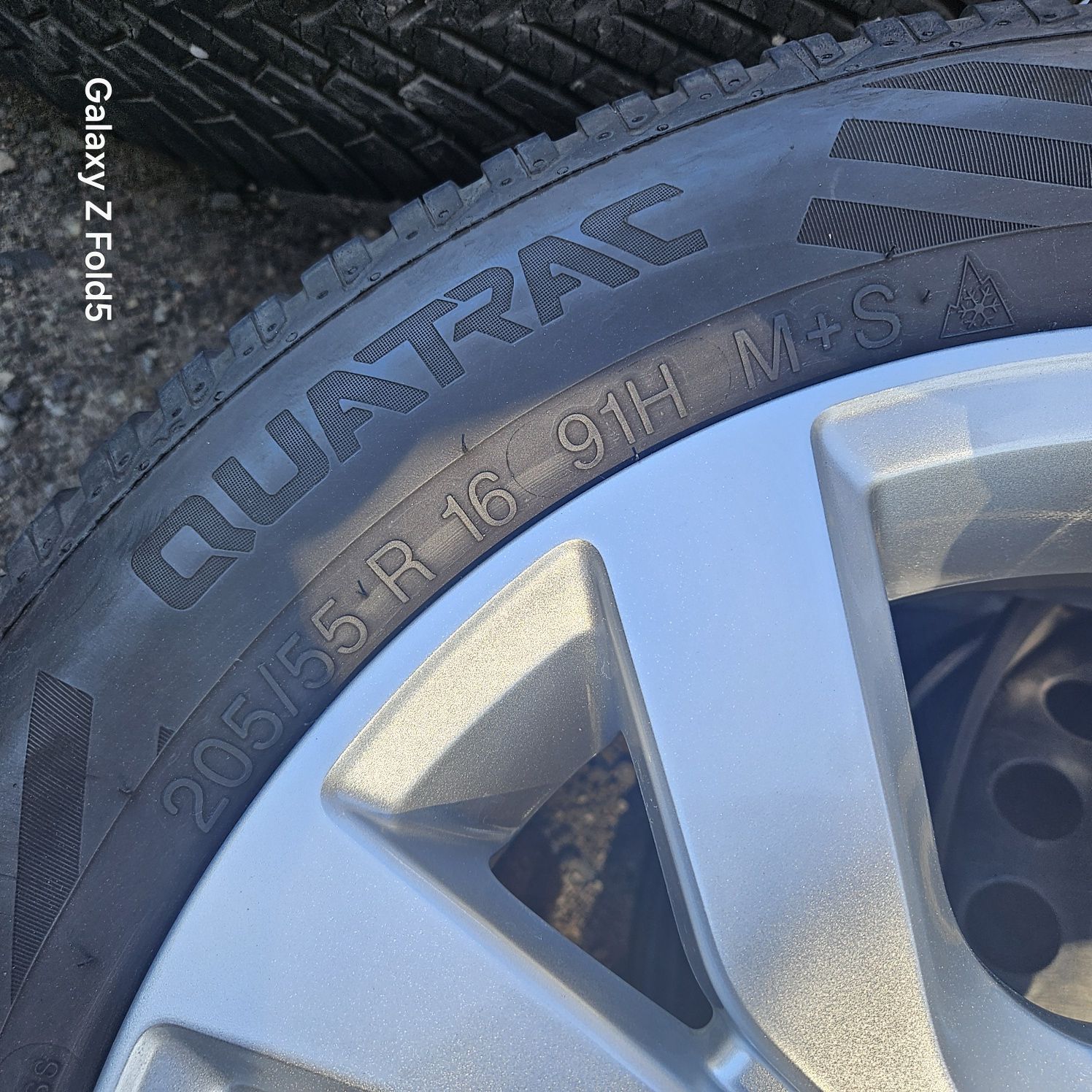 Koła całoroczne 205/55/16 Renault Megane IV 5x114,3 TPMS 7,5mm-7,2mm