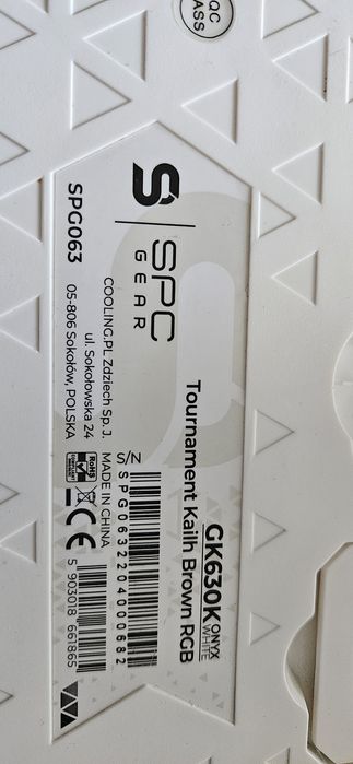 Klawiatura mechaniczna SPC Gear GK630K Onyx White Tournament