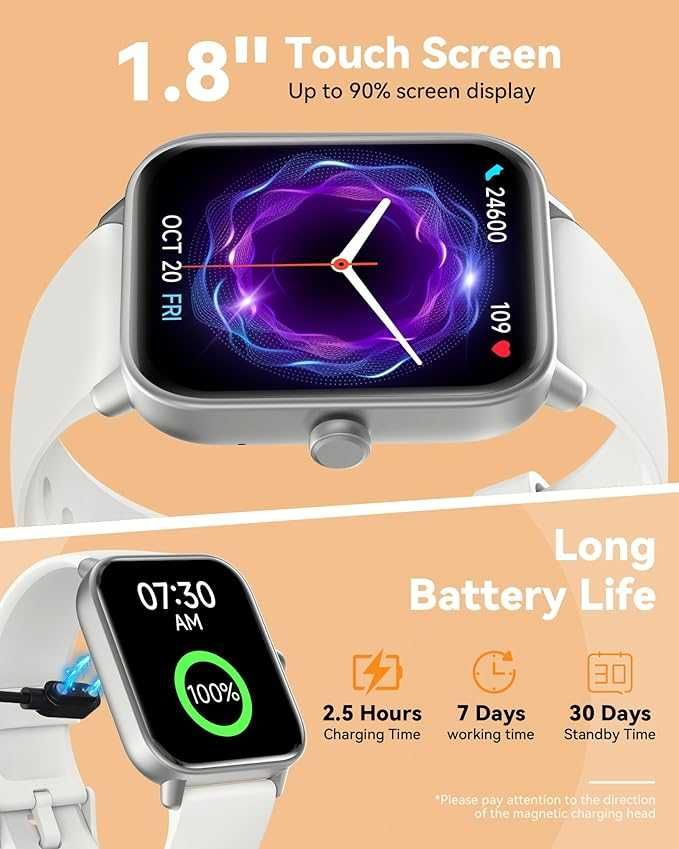 Smartwatch IDW19 Bluetooth Call Fitness kompatybilny z Androidem iOS