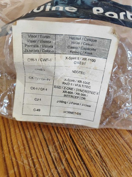 Viseira para capacete SHOEI nova