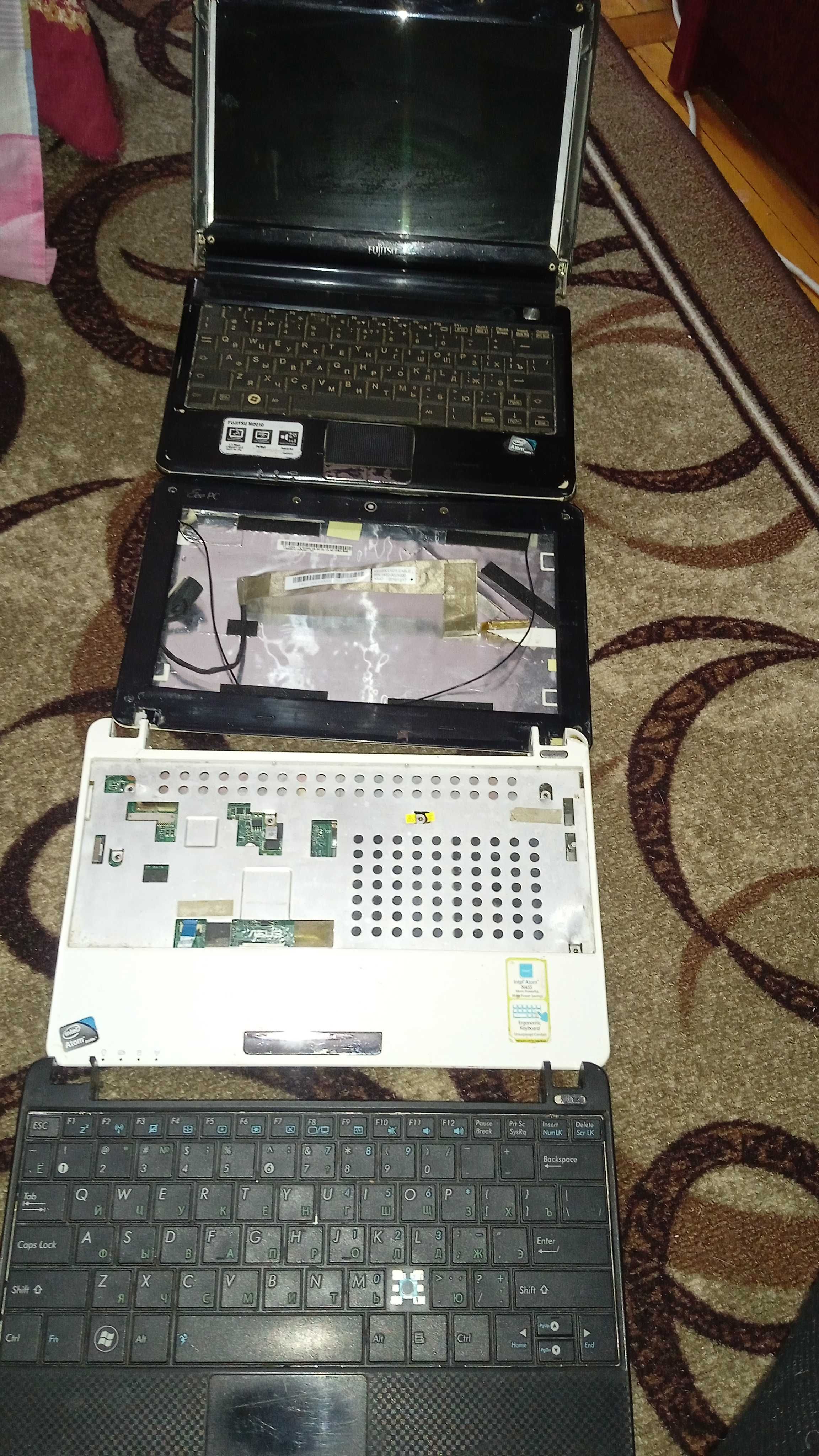 Нетбуки Asus, Fujitsu 3шт