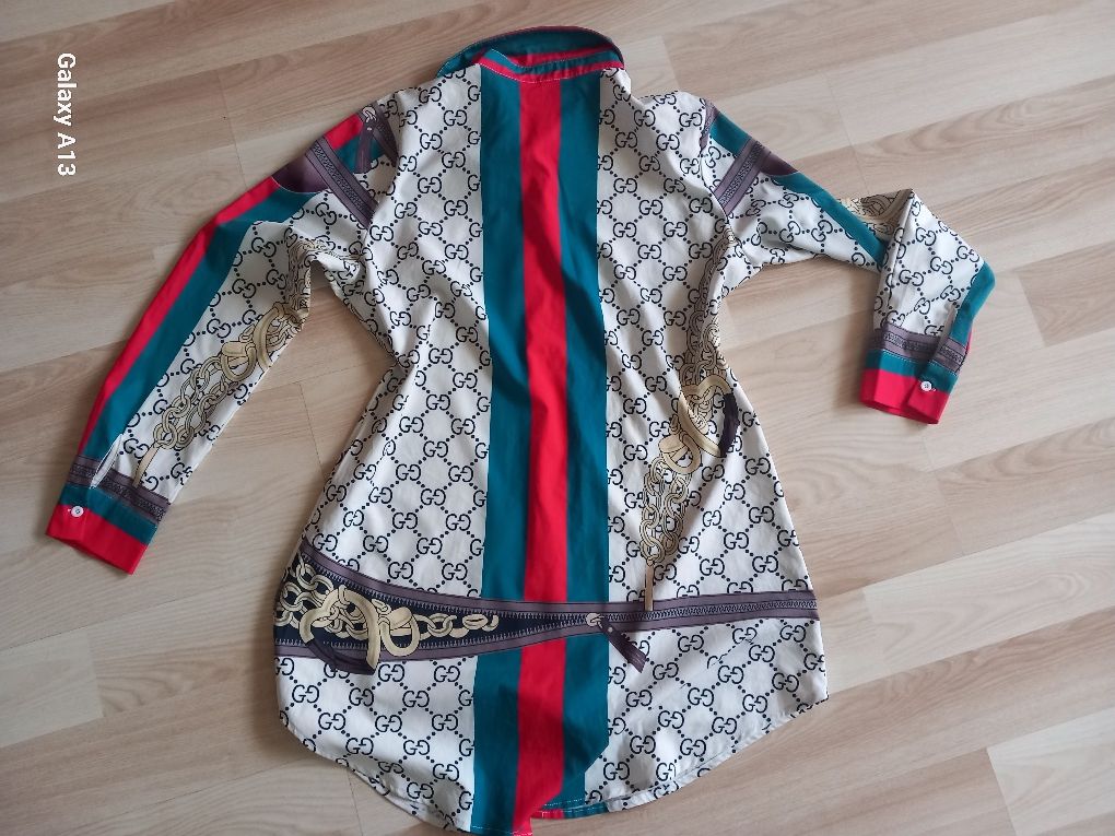 Gucci elegancka koszula tunika L 104cm biust