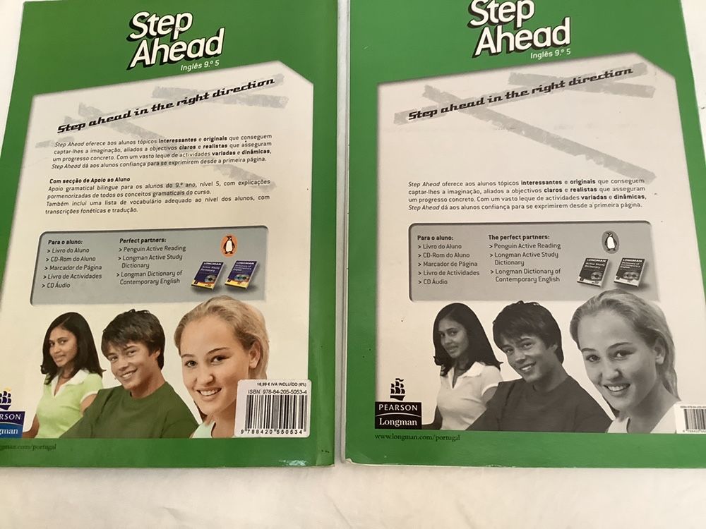 Step Ahead- manuais de inglês 9 ano- com cd e dvd