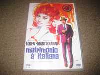 DVD "Matrimónio á Italiana" com Marcello Mastroianni