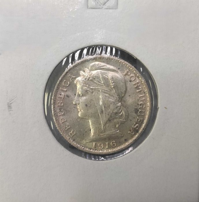 Moeda 20 Centavos 1916 - Excelente brilho original