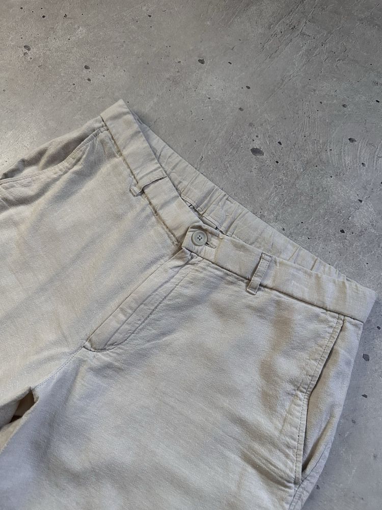 Uniqlo japan old money linen shorts original чоловічі шорти льон
