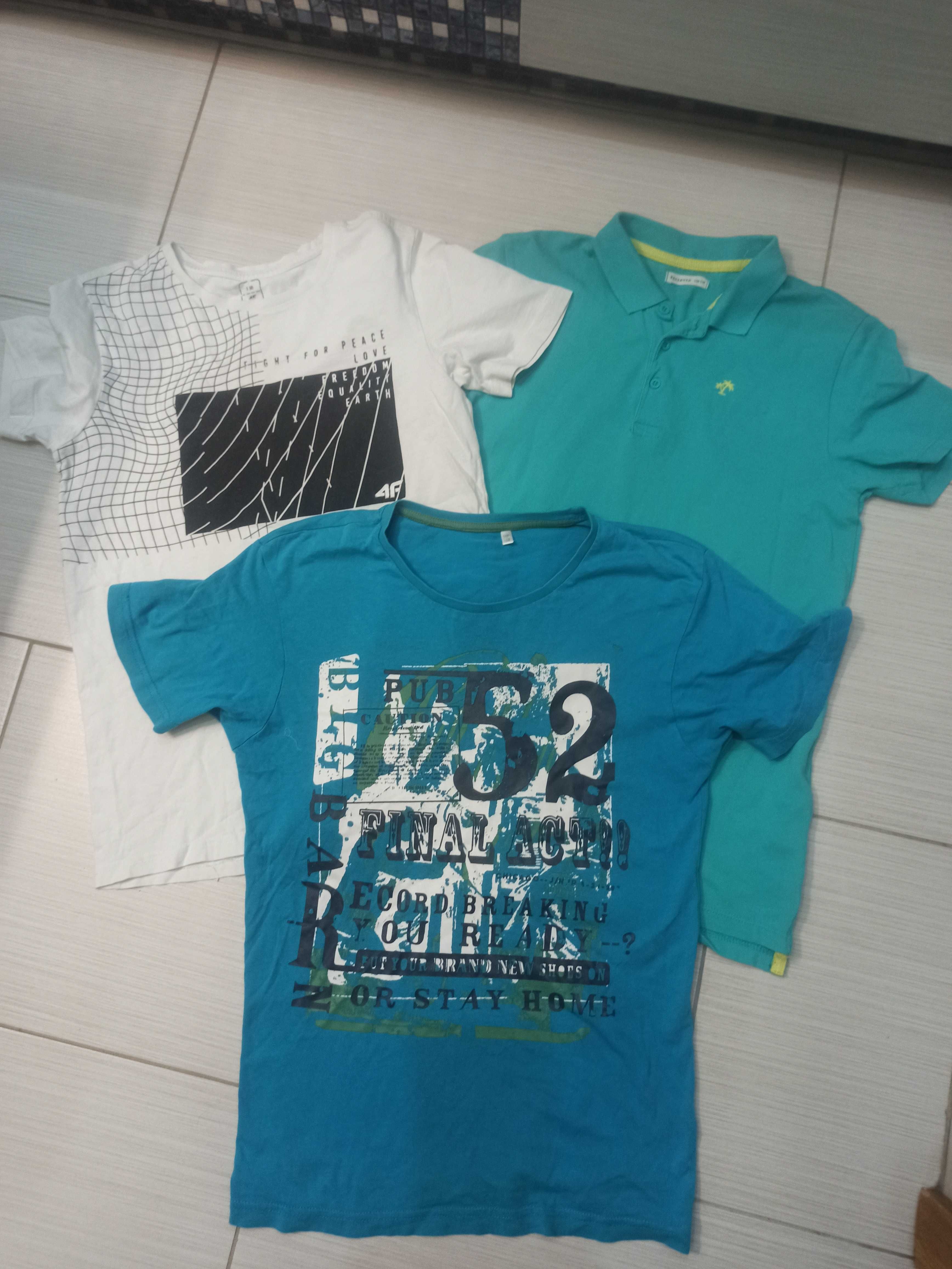 T-shirt, polo rozmiar 152 zestaw 3 sztuki