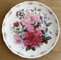 Elegancki Royal Albert Kolekcjonerski Talerz Porcelana Angielska Roze