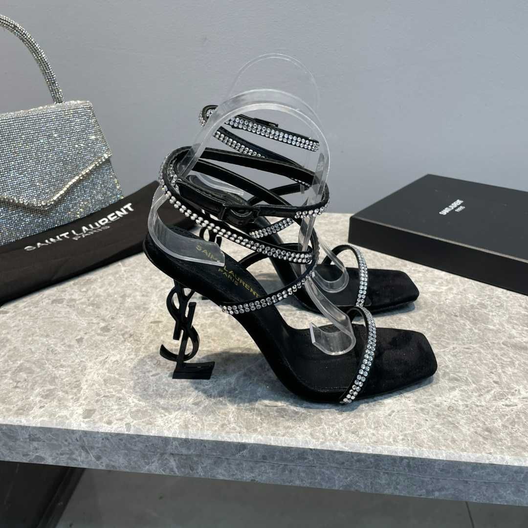 Szpilki Saint Laurent YSL Nowe Pobranie Cyrkonie