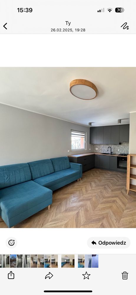 Naroznik 220x140 morska zielen