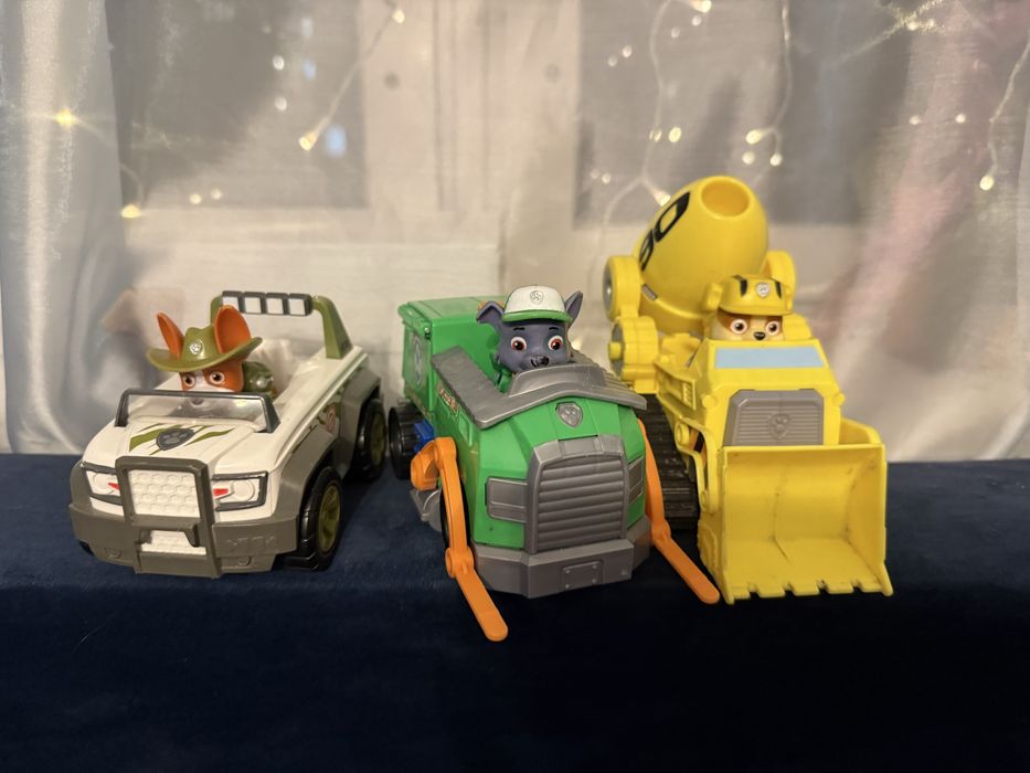 Autka psi patrol rubble rocky rex