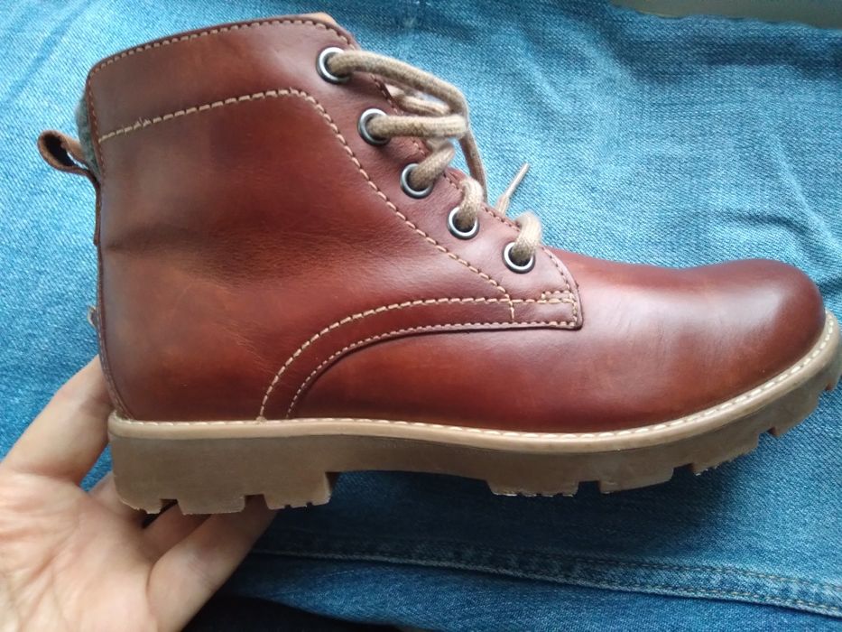 Кожаные ботинки,32,5