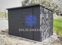 Kojec garaż blaszany schowek na narzędzia grafit 3x2m (5x6 7x4 8x9)