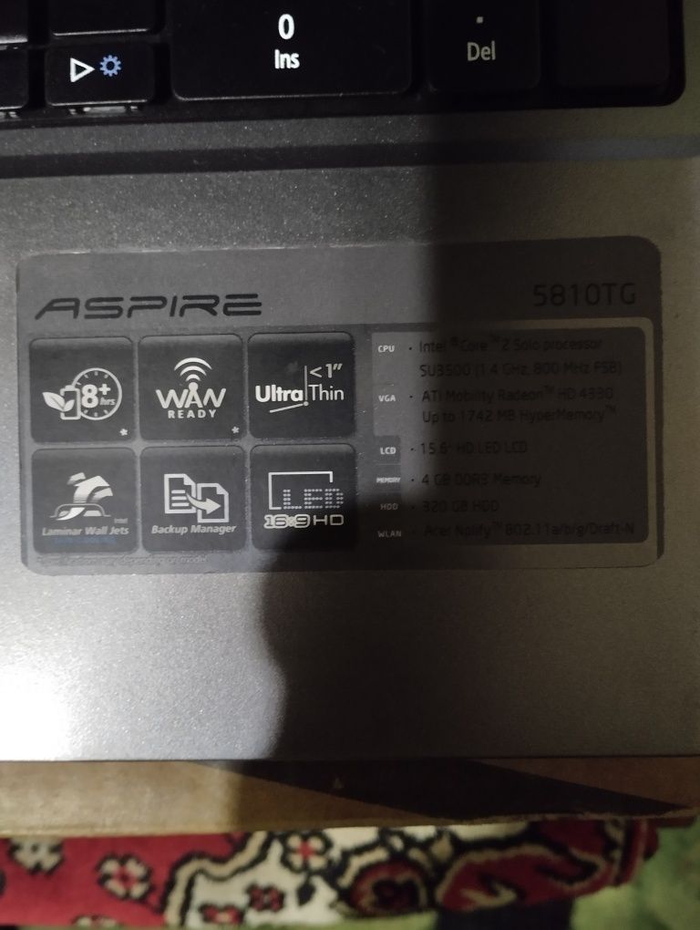 Продам Кнопки  Acer Aspire 5810TG