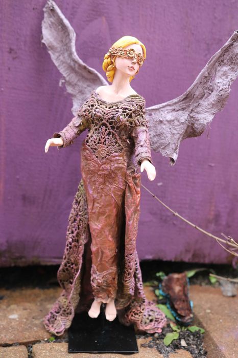 anioł pawertex, dekoracja, rękodzieło, handmade, przezent na święta